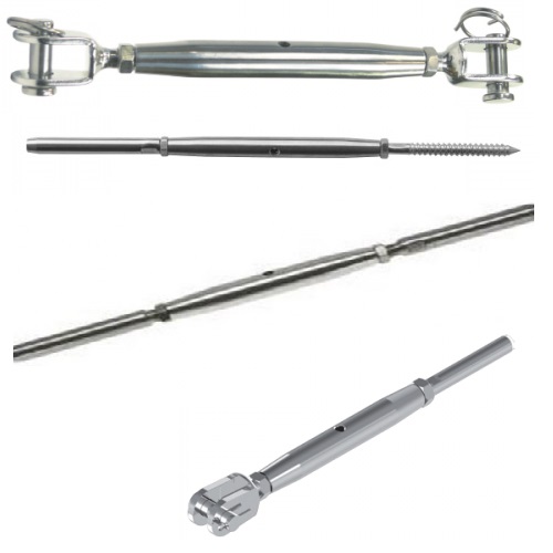 Bottle / Rigging Screws Enclosed Stainless Steel 